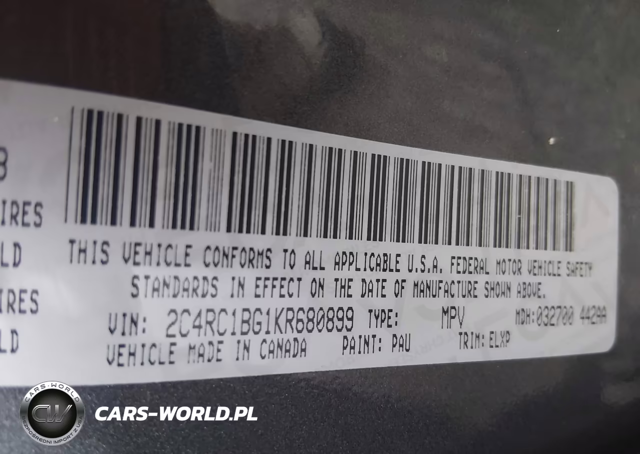 2019 Chrysler Pacifica Touring L VIN:2C4RC1BG1KR680899 - 9