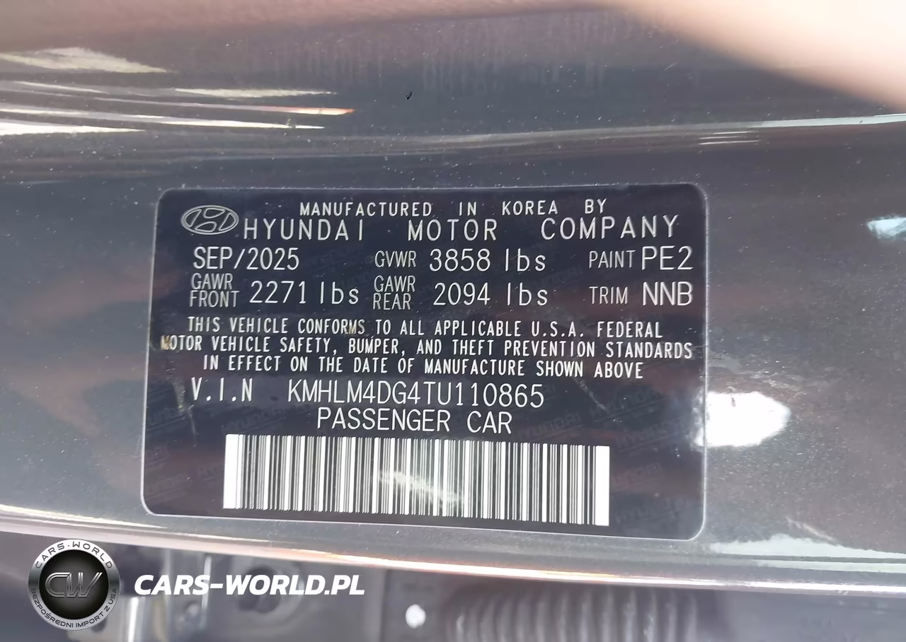 2026 Hyundai Elantra Sel Sport VIN:KMHLM4DG4TU110865 - 9