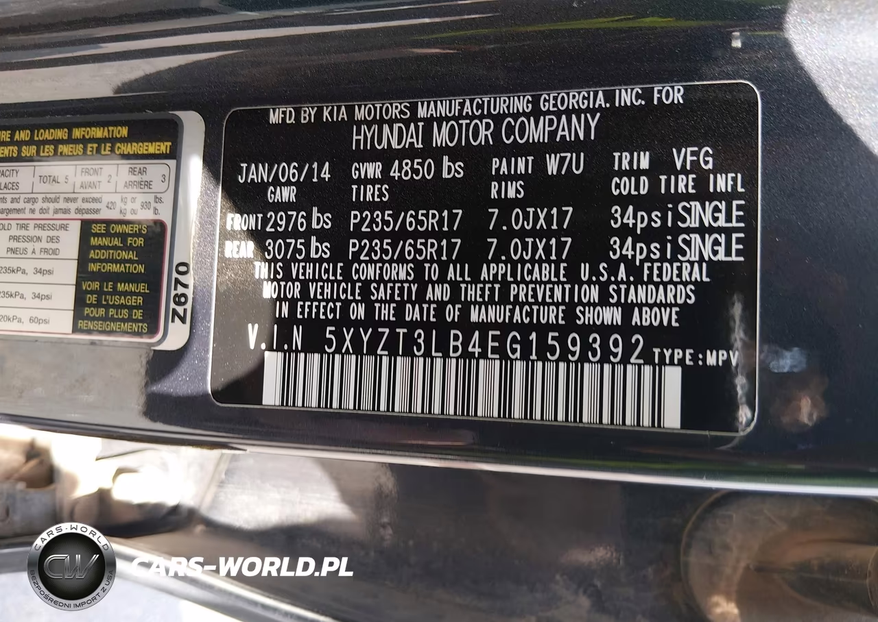 2014 Hyundai Santa Fe Sport 2.4L VIN:5XYZT3LB4EG159392 - 9