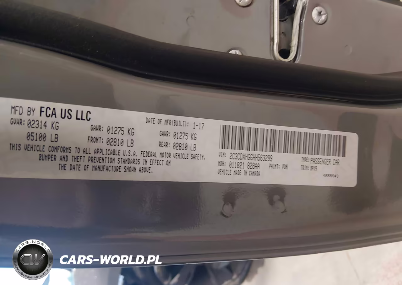 2017 Dodge Charger Sxt Rwd VIN:2C3CDXHG6HH563299 - 9
