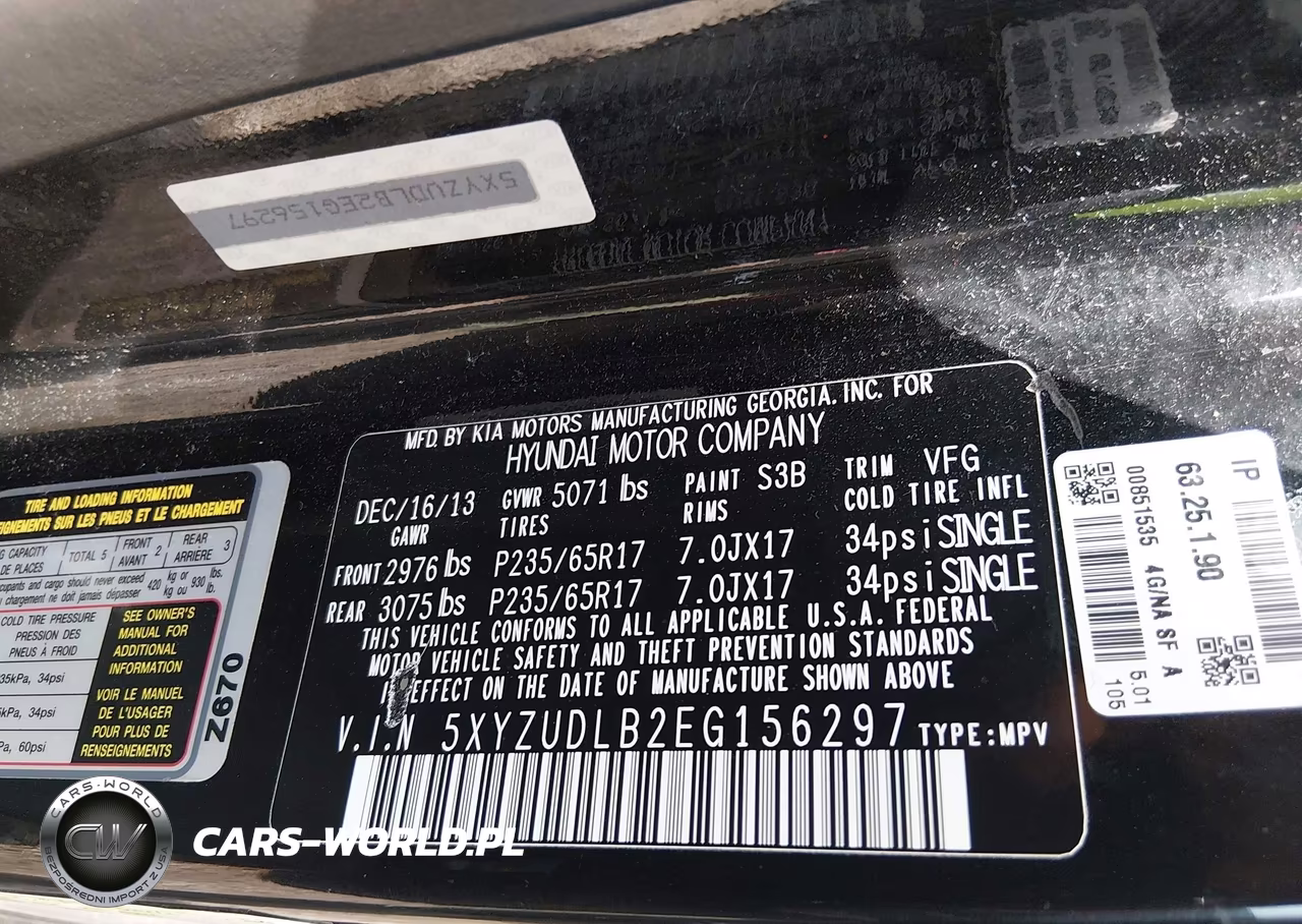 2014 Hyundai Santa Fe Sport 2.4L VIN:5XYZUDLB2EG156297 - 9