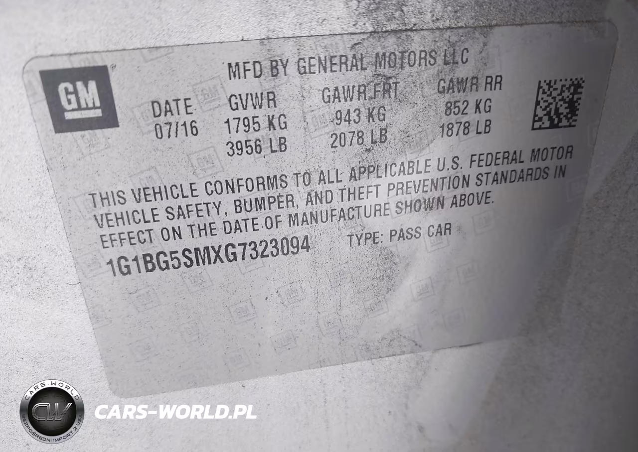2016 Chevrolet Cruze Premier Auto VIN:1G1BG5SMXG7323094 - 9