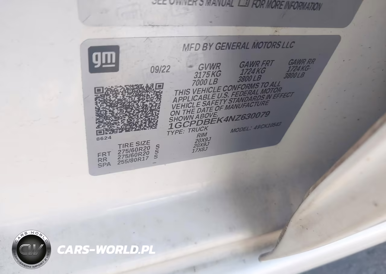 2022 Chevrolet Silverado 1500 4Wd Short Bed Custom VIN:1GCPDBEK4NZ630079 - 9