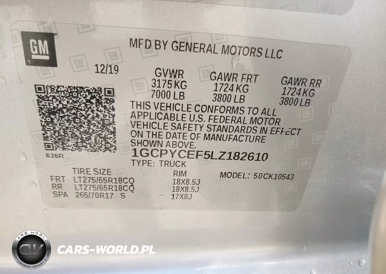 2020 Chevrolet Silverado 1500 4Wd Short Bed Custom Trail Boss VIN:1GCPYCEF5LZ182610 - 9