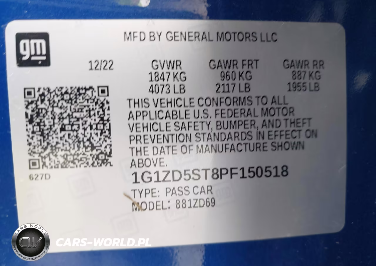 2023 Chevrolet Malibu Fwd 1Lt VIN:1G1ZD5ST8PF150518 - 9