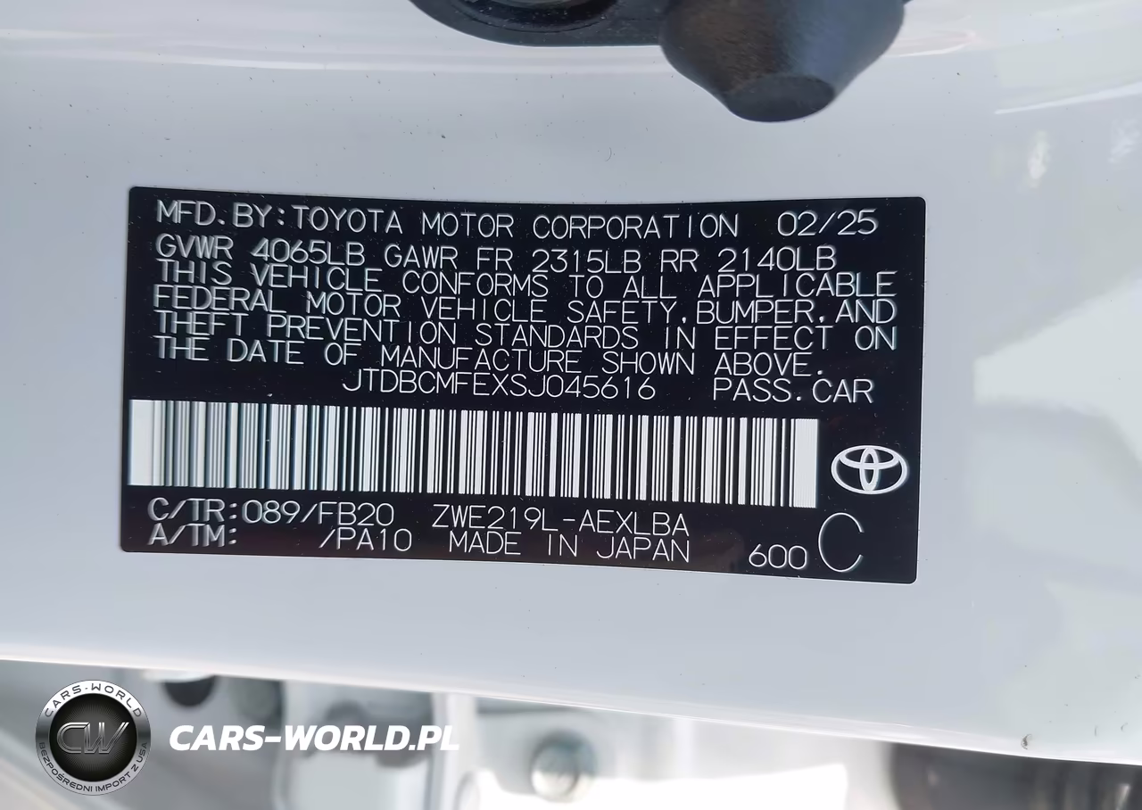 2025 Toyota Corolla Hybrid Le VIN:JTDBCMFEXSJ045616 - 9
