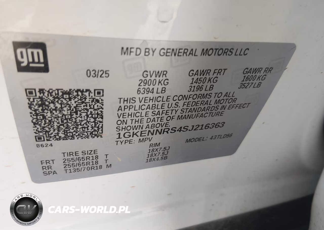 2025 GMC Acadia Awd Elevation VIN:1GKENNRS4SJ216363 - 9