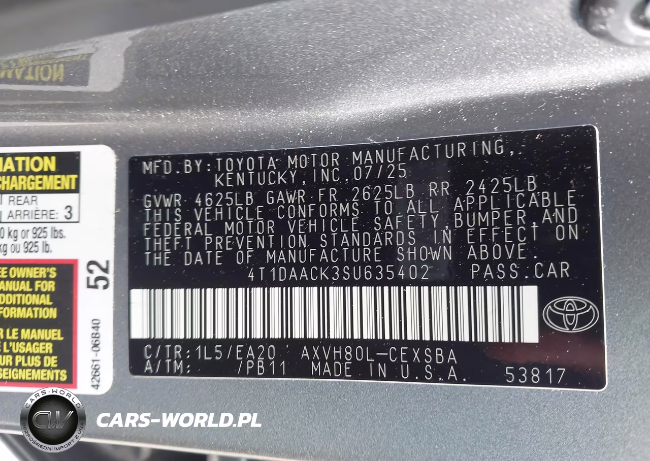 2025 Toyota Camry Se VIN:4T1DAACK3SU635402 - 9