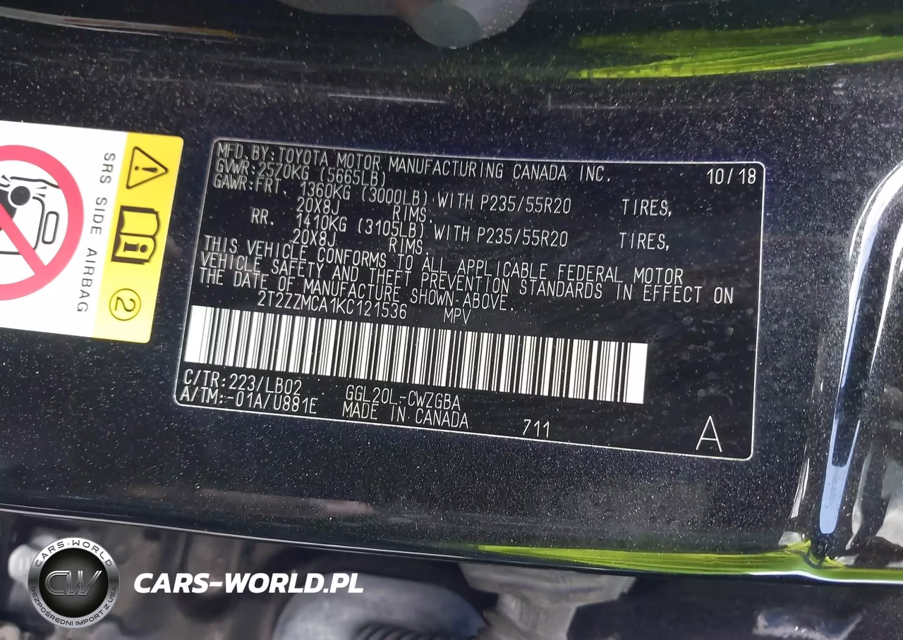 2019 Lexus Rx 350 VIN:2T2ZZMCA1KC121536 - 9