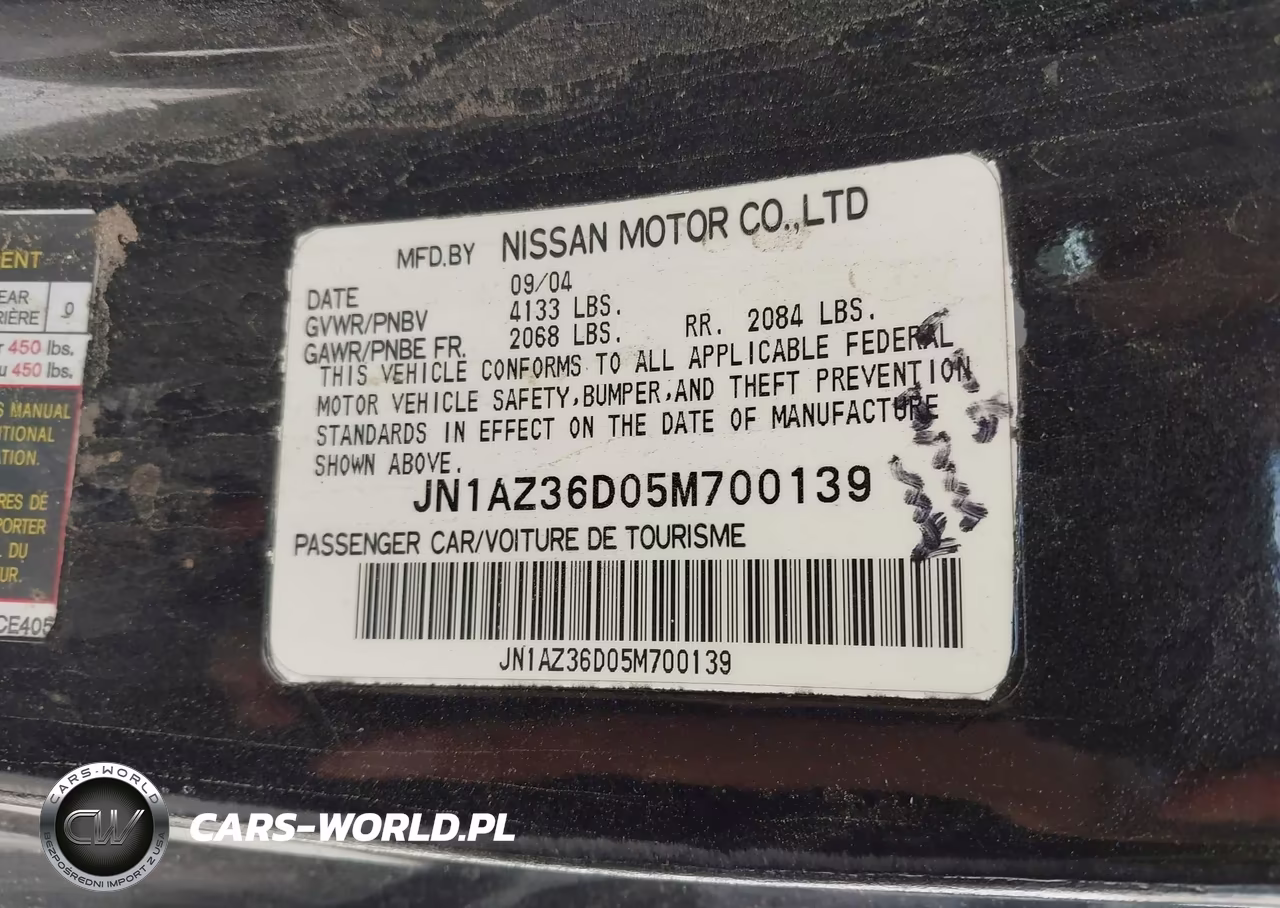 2005 Nissan 350Z Enthusiast VIN:JN1AZ36D05M700139 - 9