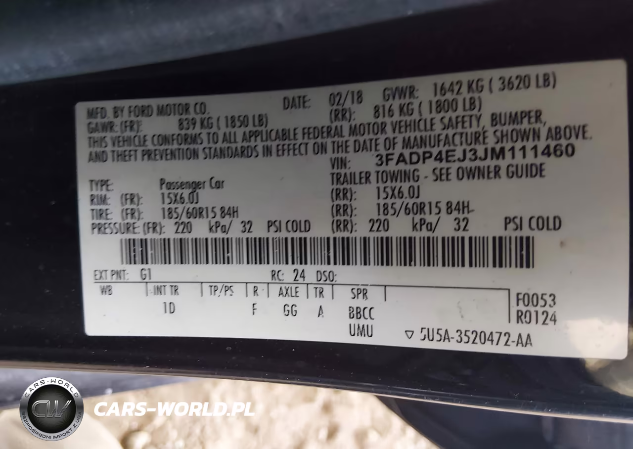 2018 Ford Fiesta Se VIN:3FADP4EJ3JM111460 - 9