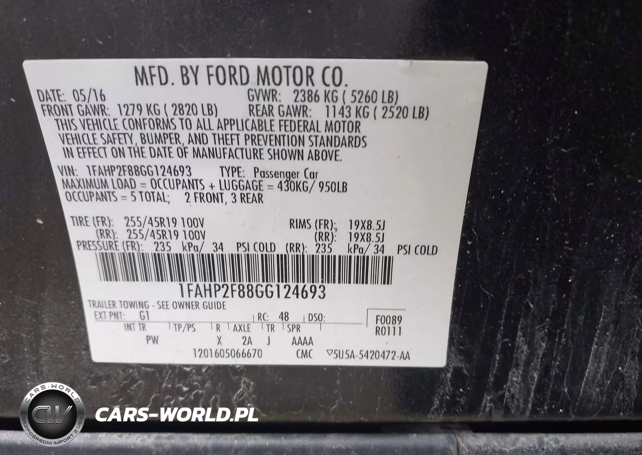 2016 Ford Taurus Limited VIN:1FAHP2F88GG124693 - 9