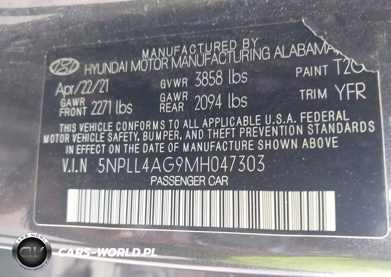 2021 Hyundai Elantra Se VIN:5NPLL4AG9MH047303 - 9