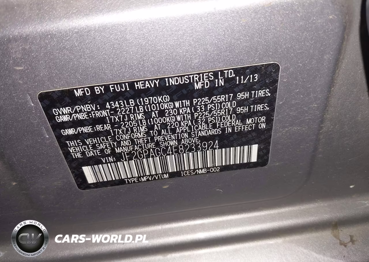 2014 Subaru Xv Crosstrek 2.0I Limited VIN:JF2GPAGC4E8233924 - 9