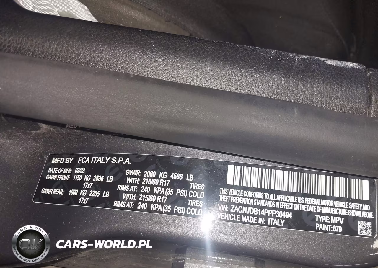 2023 Jeep Renegade Latitude 4X4 VIN:ZACNJDB14PPP30494 - 9