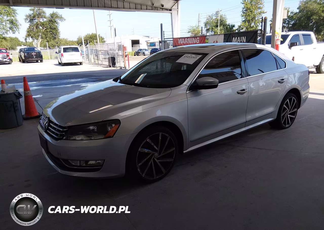 2013 Volkswagen Passat 2.0L Tdi Se VIN:1VWBN7A3XDC076595 - 2