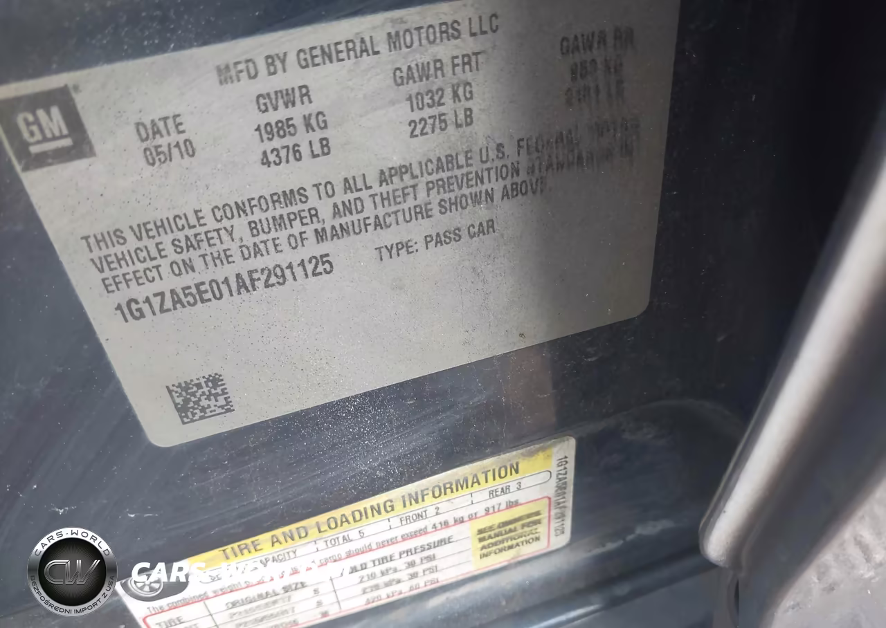 2010 Chevrolet Malibu Ls VIN:1G1ZA5E01AF291125 - 9