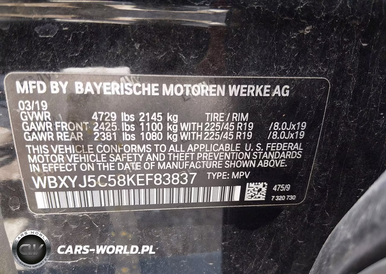 2019 BMW X2 xDrive28I VIN:WBXYJ5C58KEF83837 - 9