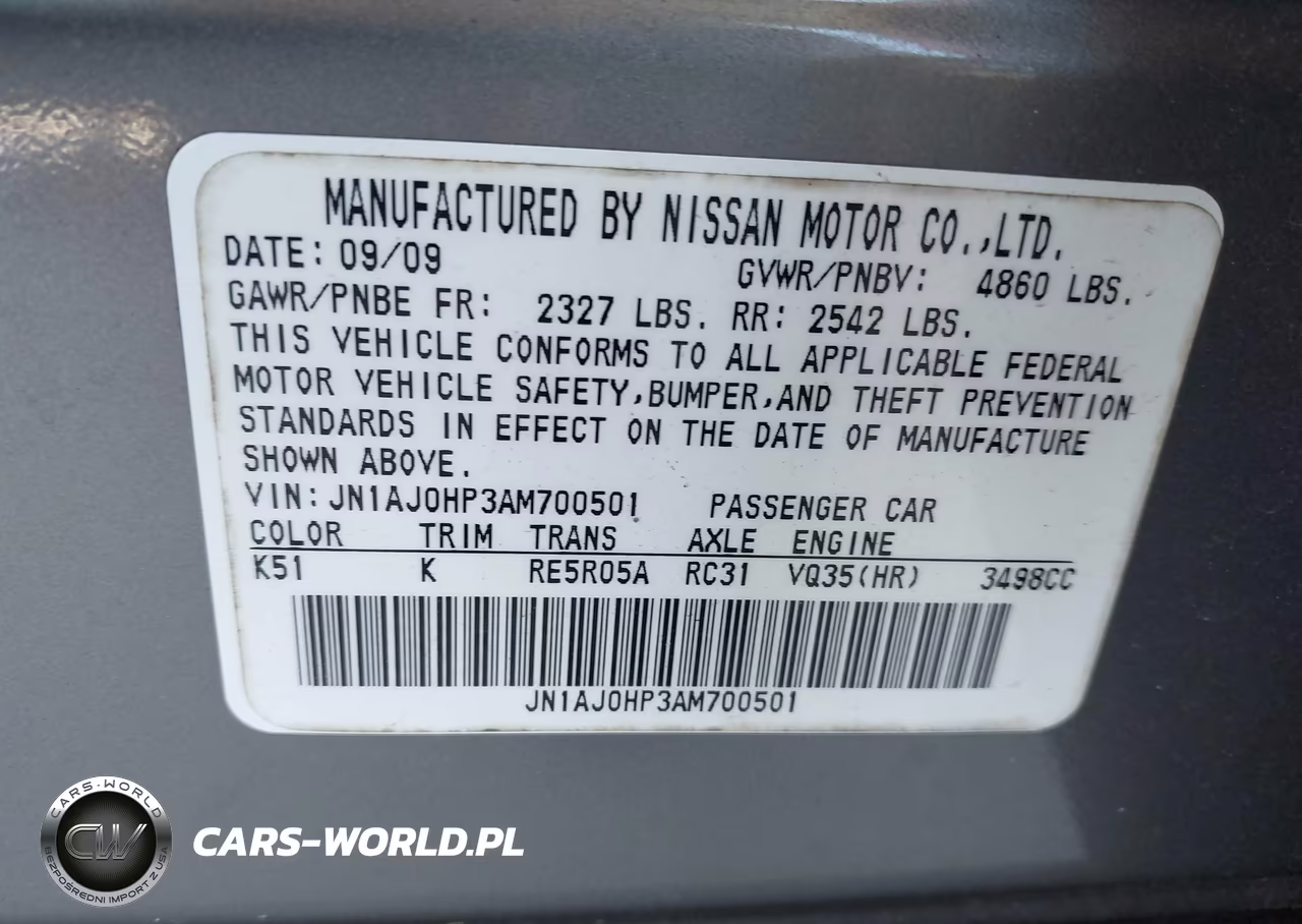 2010 Infiniti Ex35 Journey VIN:JN1AJ0HP3AM700501 - 9