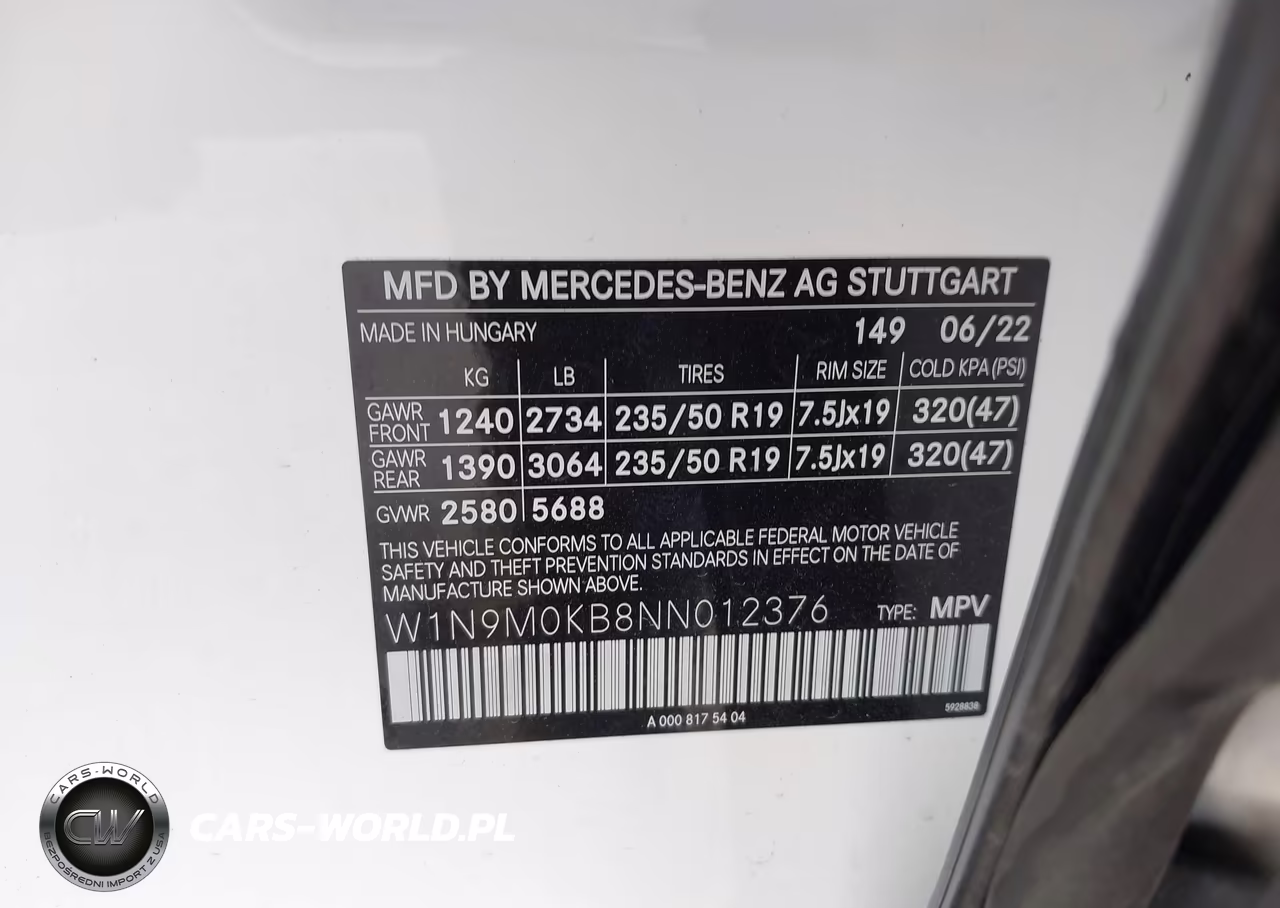 2022 Mercedes-Benz Eqb 300 Suv 4Matic VIN:W1N9M0KB8NN012376 - 9