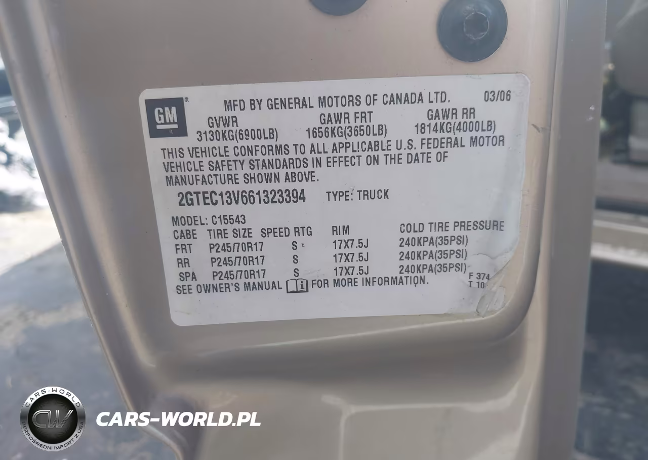 2006 GMC Sierra 1500 Sl VIN:2GTEC13V661323394 - 9