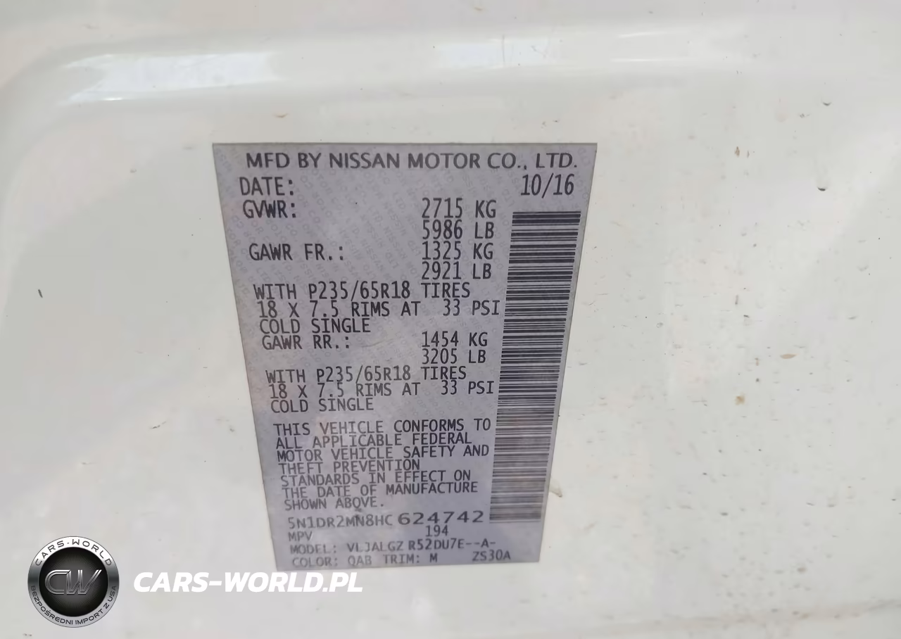 2017 Nissan Pathfinder Sl VIN:5N1DR2MN8HC624742 - 9