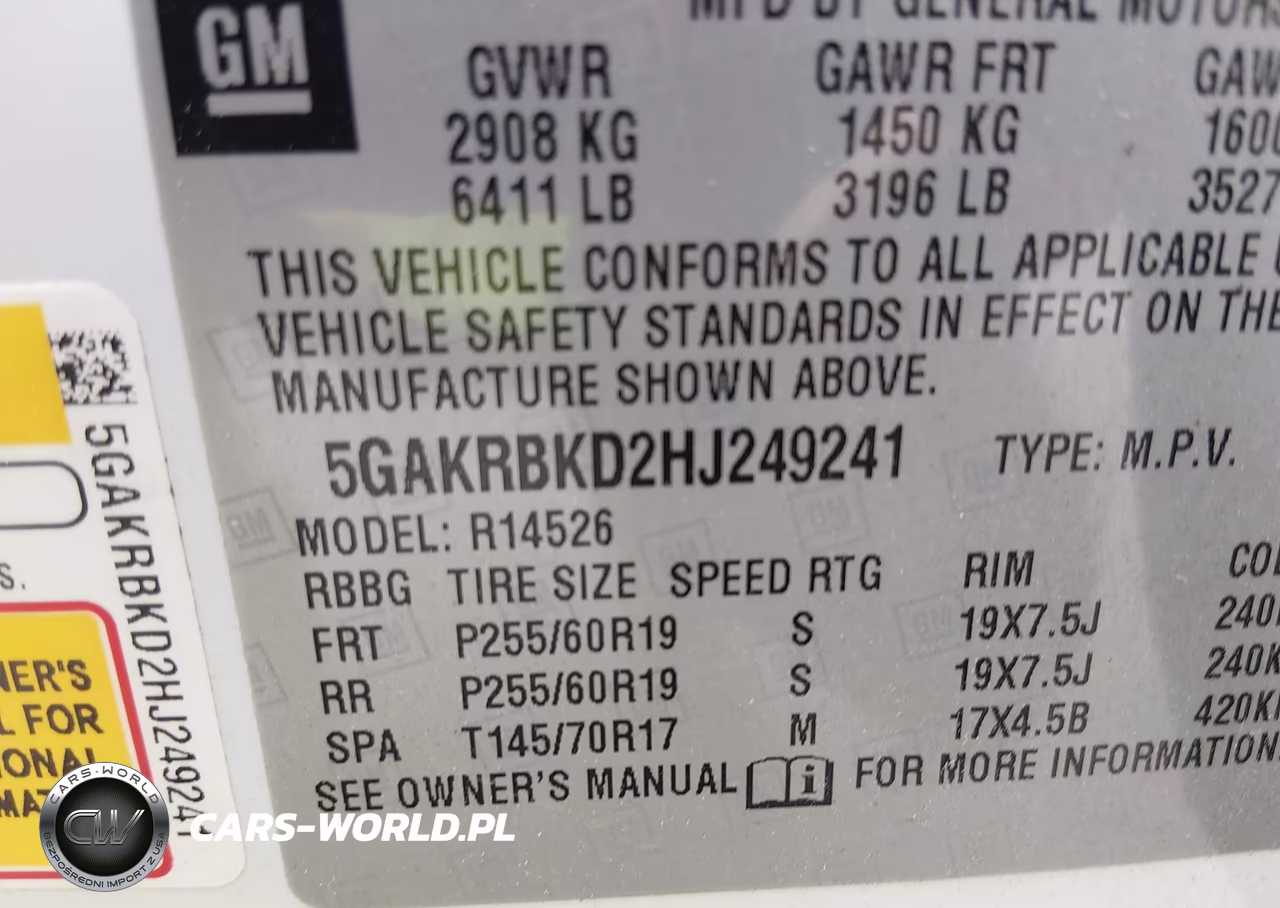 2017 Buick Enclave Leather VIN:5GAKRBKD2HJ249241 - 9