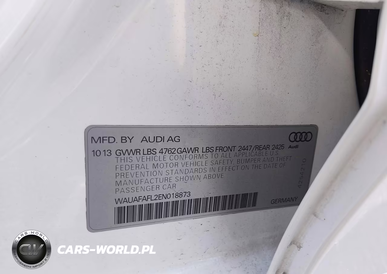 2014 Audi A4 2.0T Premium VIN:WAUAFAFL2EN018873 - 9