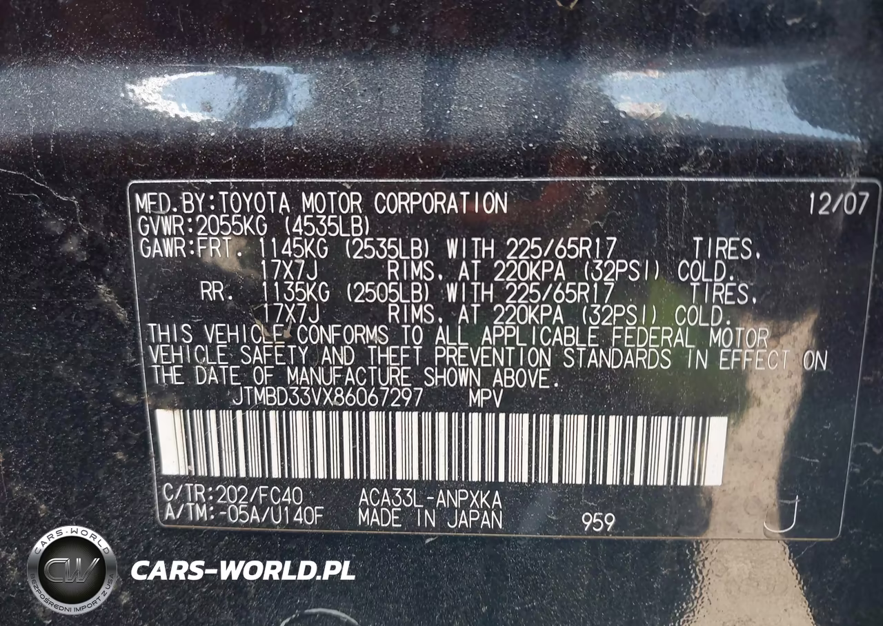 2008 Toyota Rav4 VIN:JTMBD33VX86067297 - 9