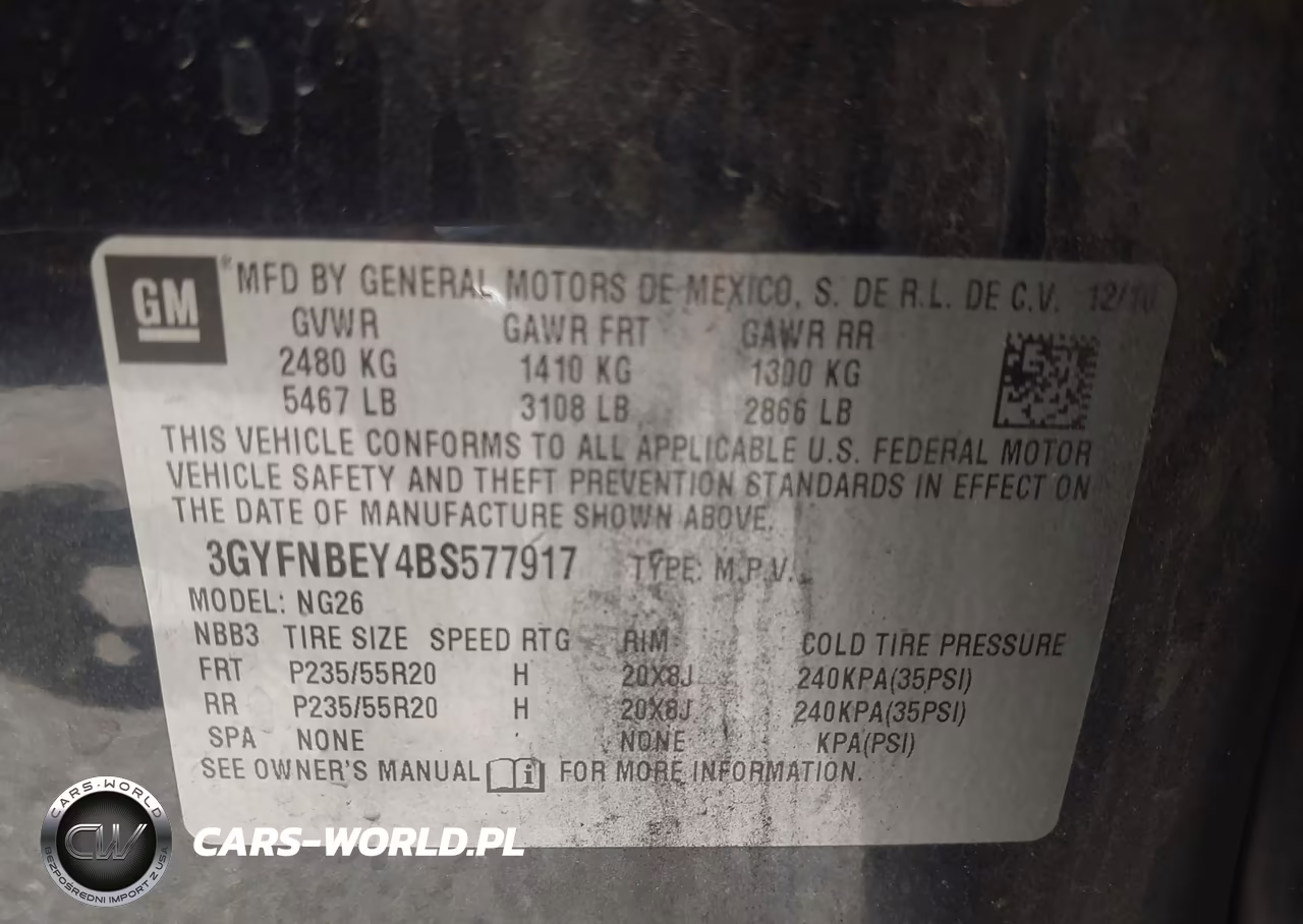 2011 Cadillac Srx Performance Collection VIN:3GYFNBEY4BS577917 - 9