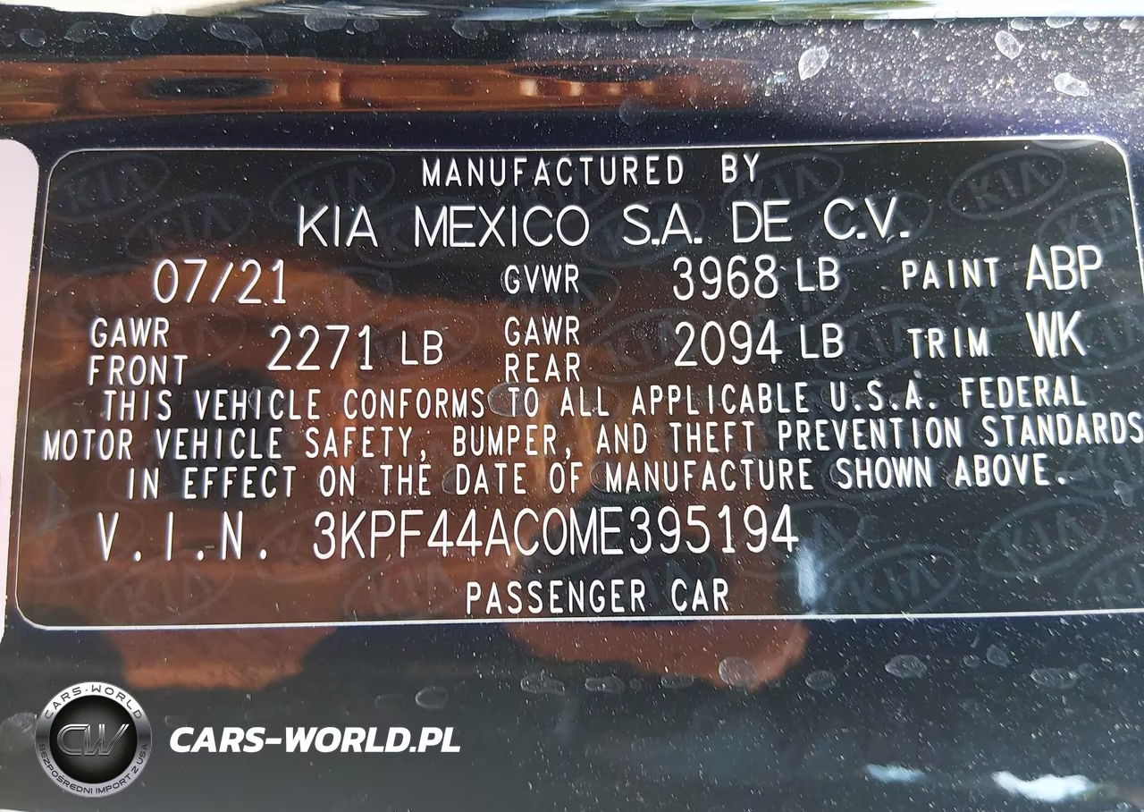 2021 Kia Forte Gt VIN:3KPF44AC0ME395194 - 9