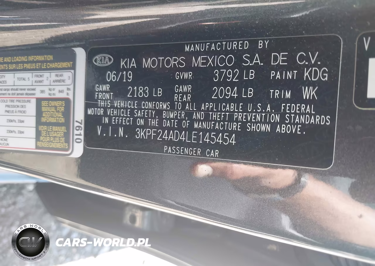 2020 Kia Forte Lxs VIN:3KPF24AD4LE145454 - 9