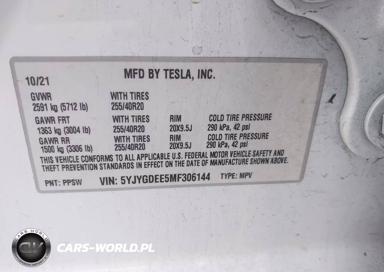 2021 Tesla Model Y Long Range Dual Motor All-Wheel Drive VIN:5YJYGDEE5MF306144 - 9
