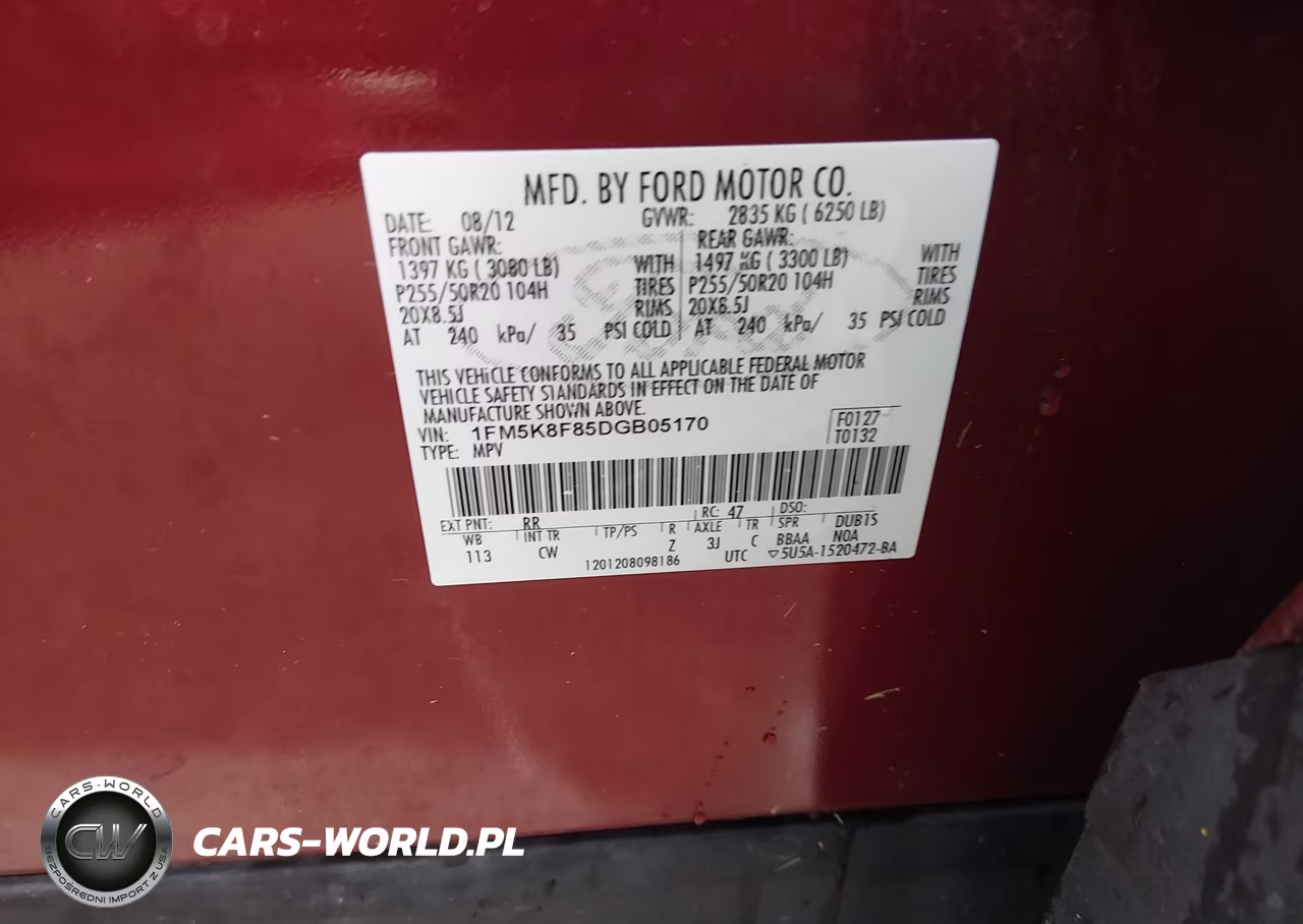 2013 Ford Explorer Limited VIN:1FM5K8F85DGB05170 - 9