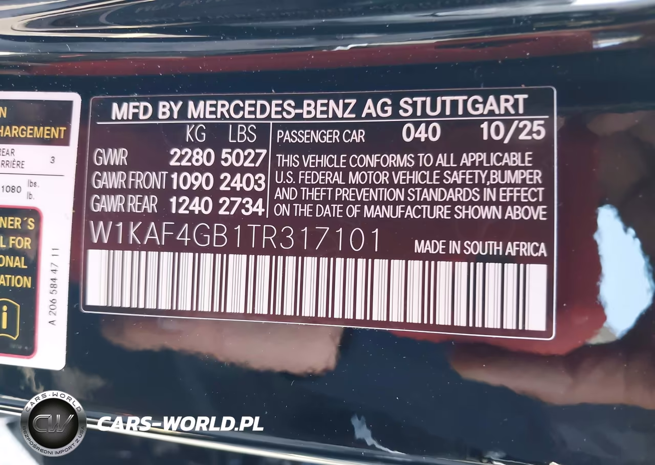 2026 Mercedes-Benz C 300 VIN:W1KAF4GB1TR317101 - 9