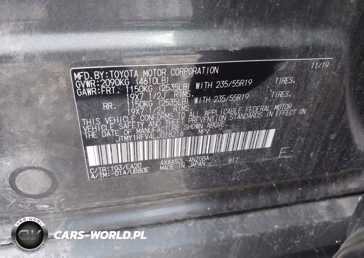 2020 Toyota Rav4 Limited VIN:JTMY1RFV4LJ018216 - 9