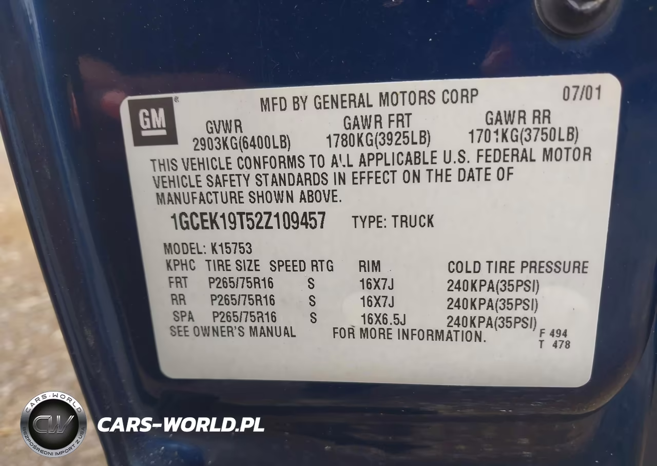 2002 Chevrolet Silverado 1500 Ls VIN:1GCEK19T52Z109457 - 9