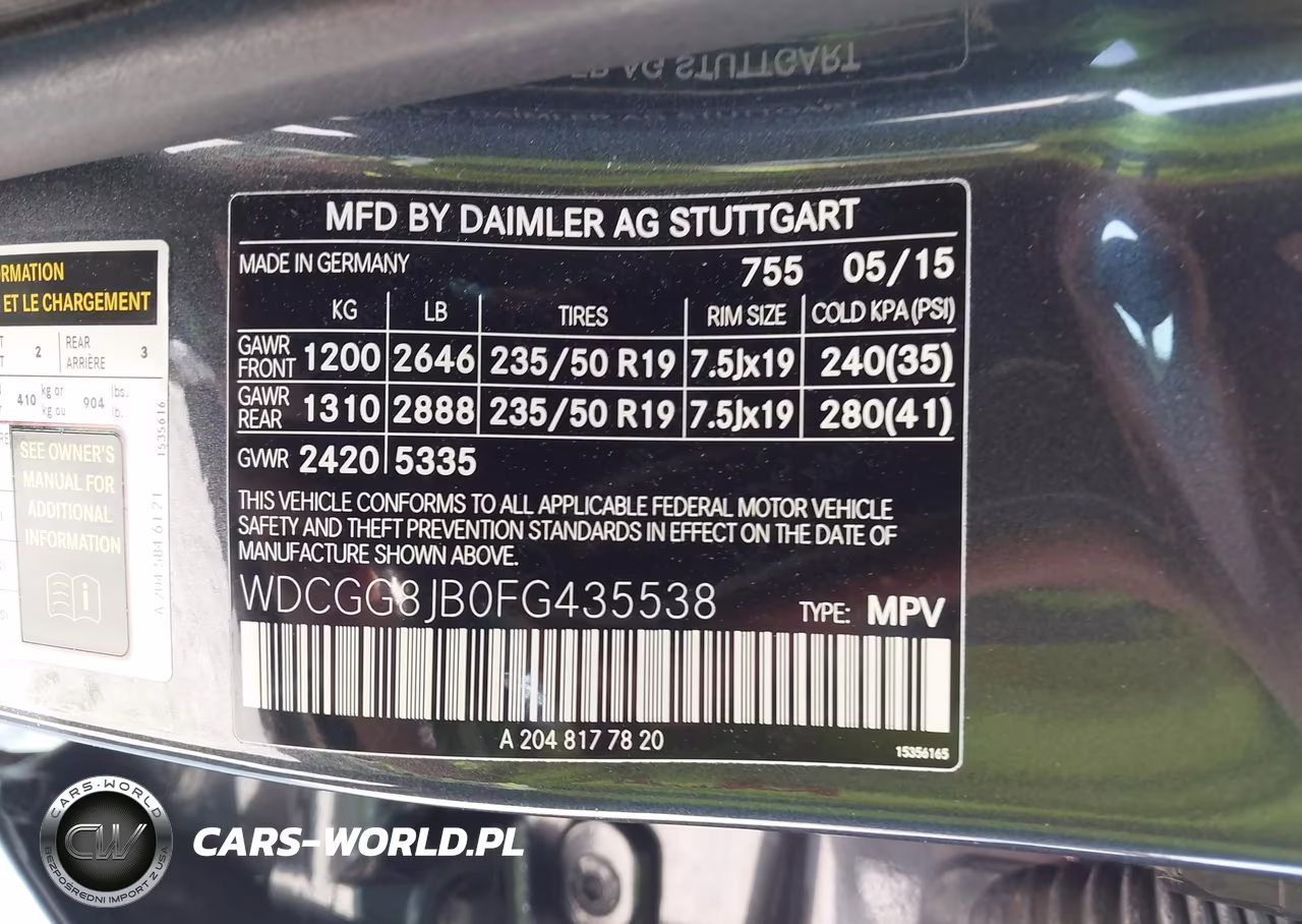 2015 Mercedes-Benz Glk 350 4Matic VIN:WDCGG8JB0FG435538 - 9