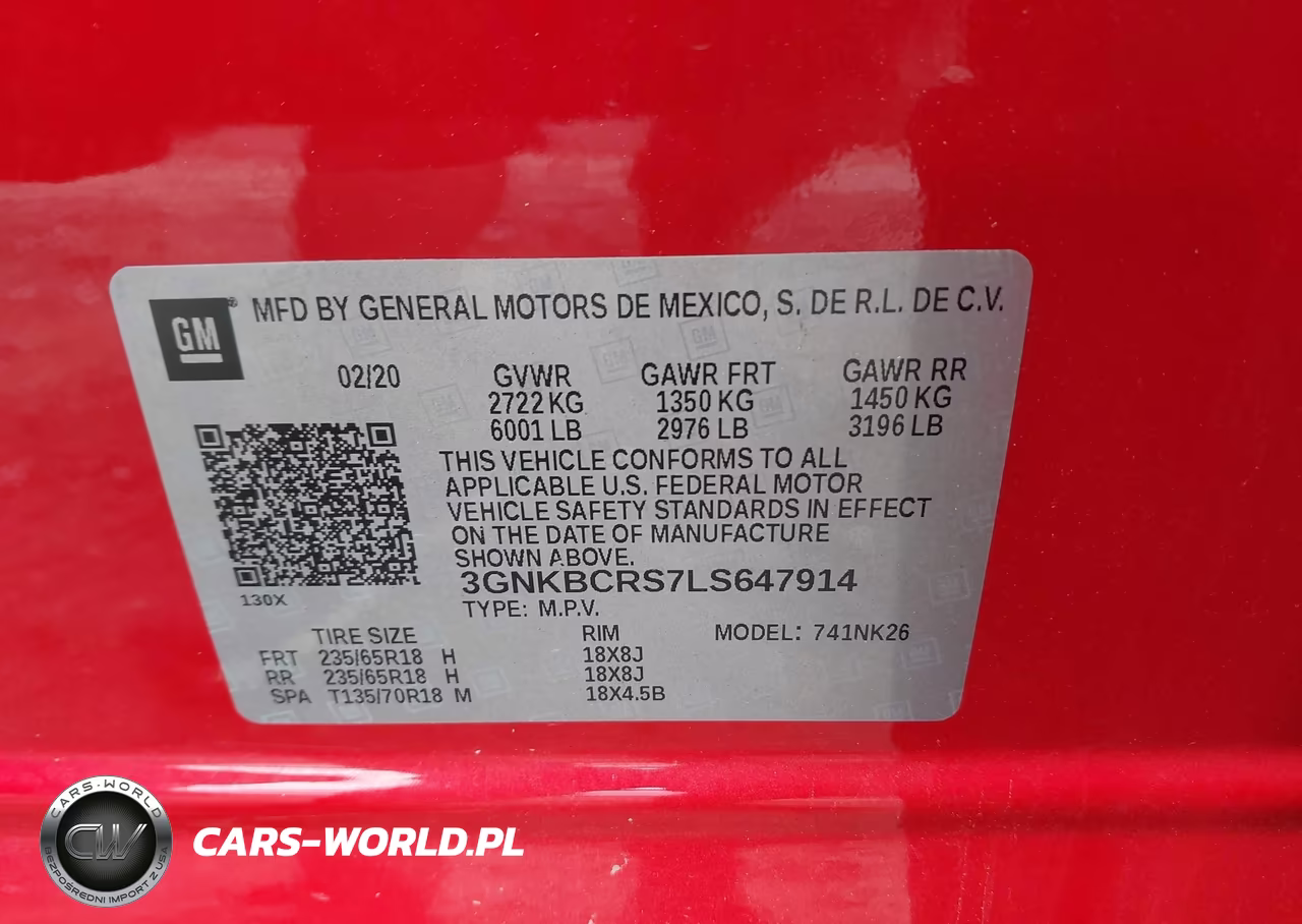 2020 Chevrolet Blazer Fwd 2Lt VIN:3GNKBCRS7LS647914 - 9