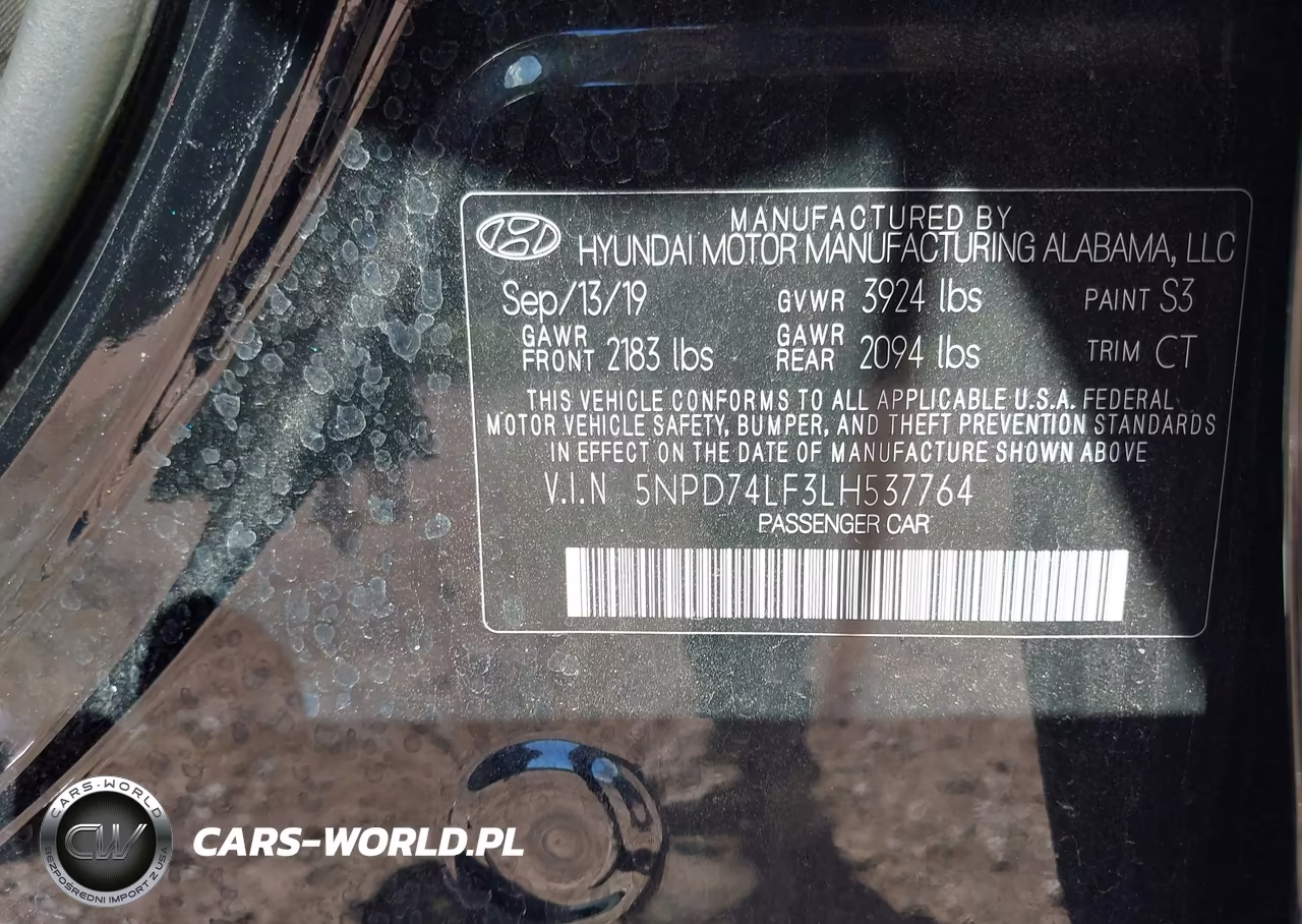 2020 Hyundai Elantra Se VIN:5NPD74LF3LH537764 - 9