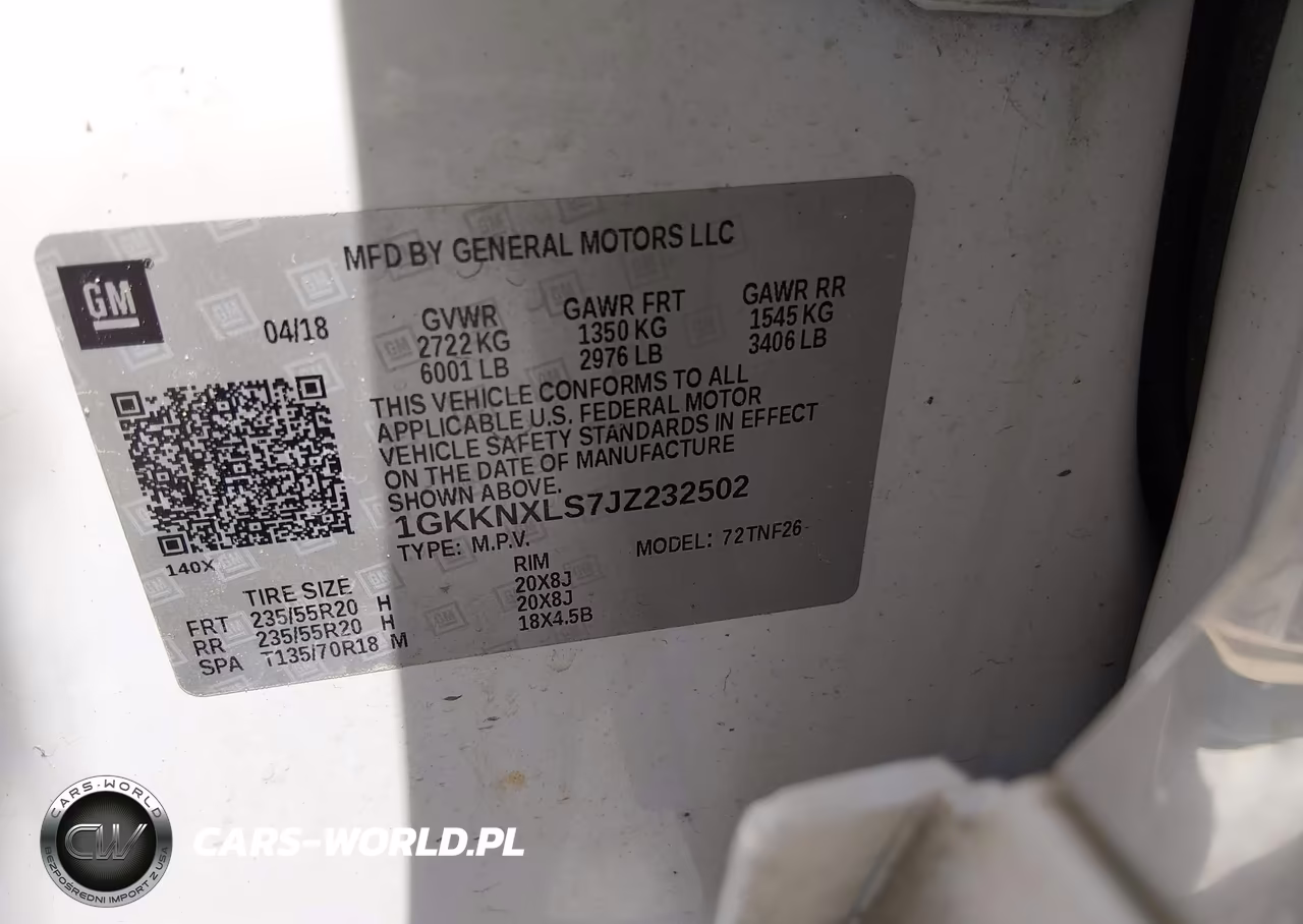 2018 GMC Acadia Denali VIN:1GKKNXLS7JZ232502 - 9
