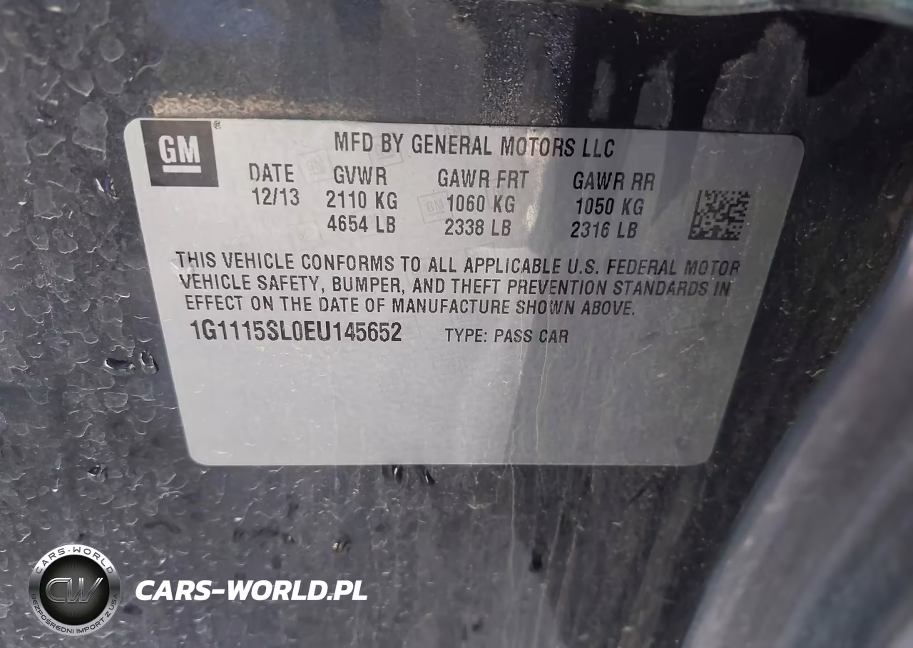 2014 Chevrolet Impala 1Lt VIN:1G1115SL0EU145652 - 9