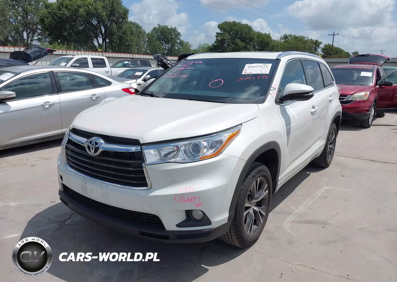 2016 Toyota Highlander Xle V6 VIN:5TDKKRFH6GS127511 - 2