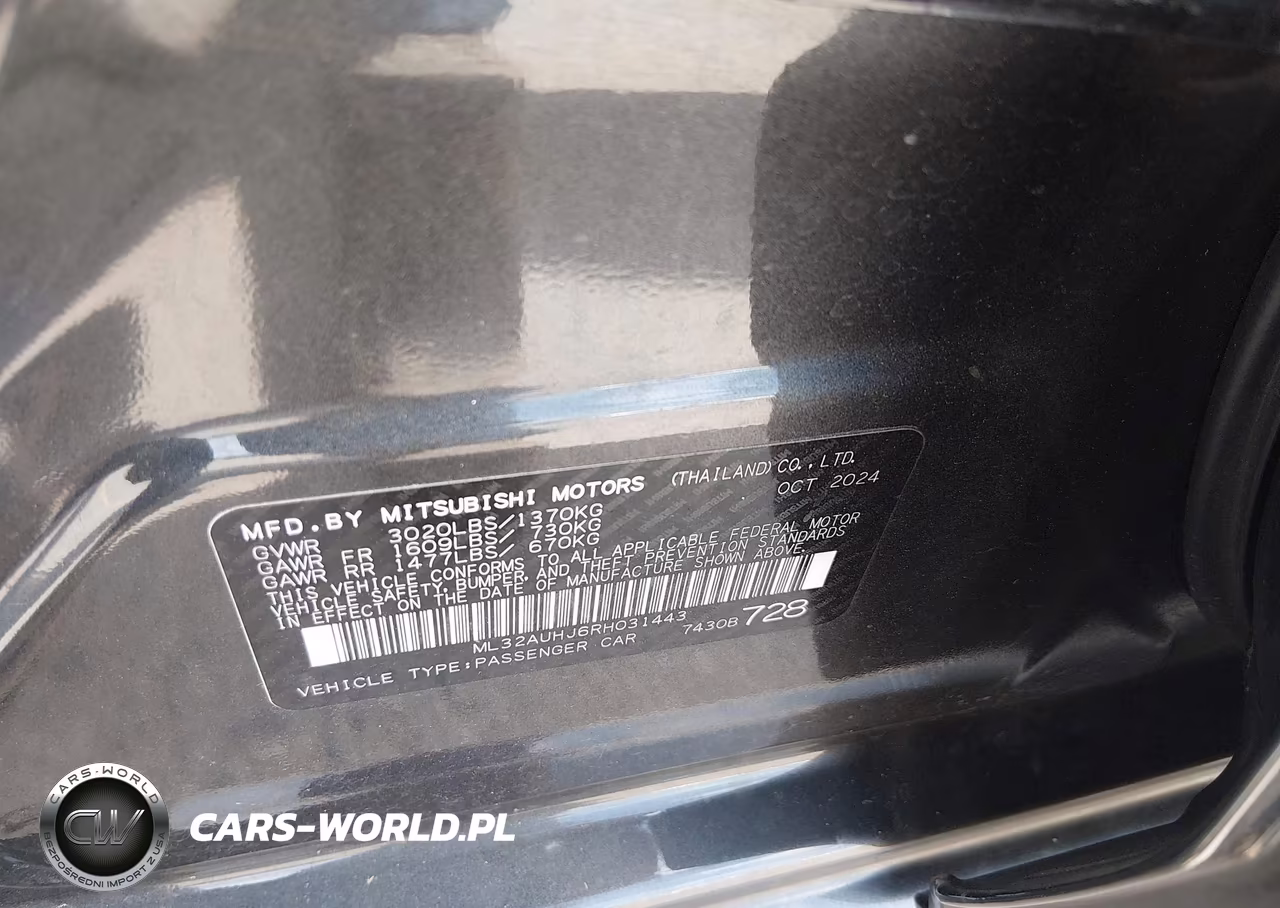 2024 Mitsubishi Mirage Es-Le VIN:ML32AUHJ6RH031443 - 9