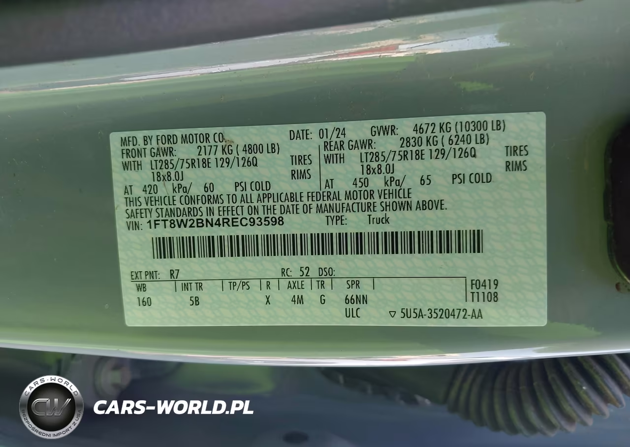 2024 Ford F-250 Lariat VIN:1FT8W2BN4REC93598 - 8
