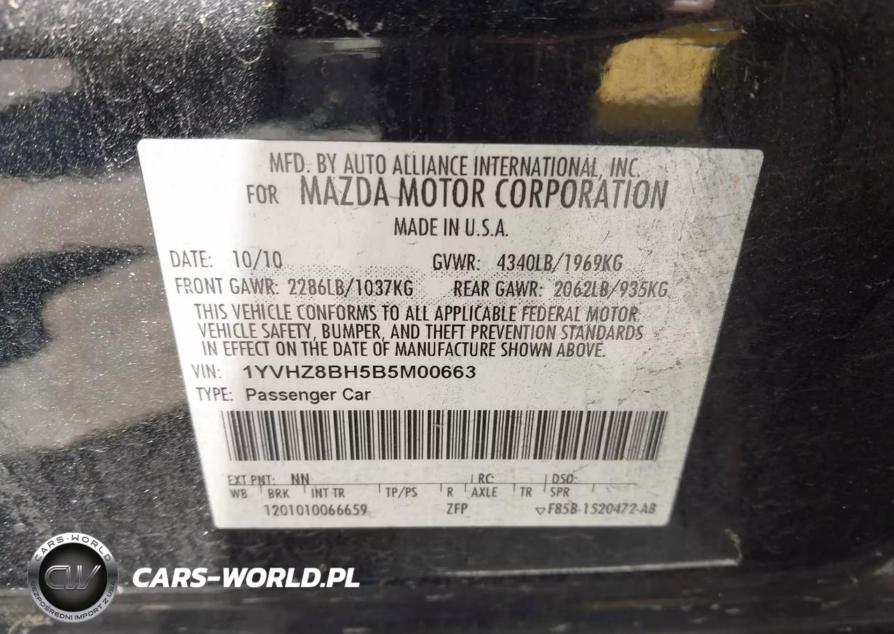 2011 Mazda Mazda6 I Sport VIN:1YVHZ8BH5B5M00663 - 9