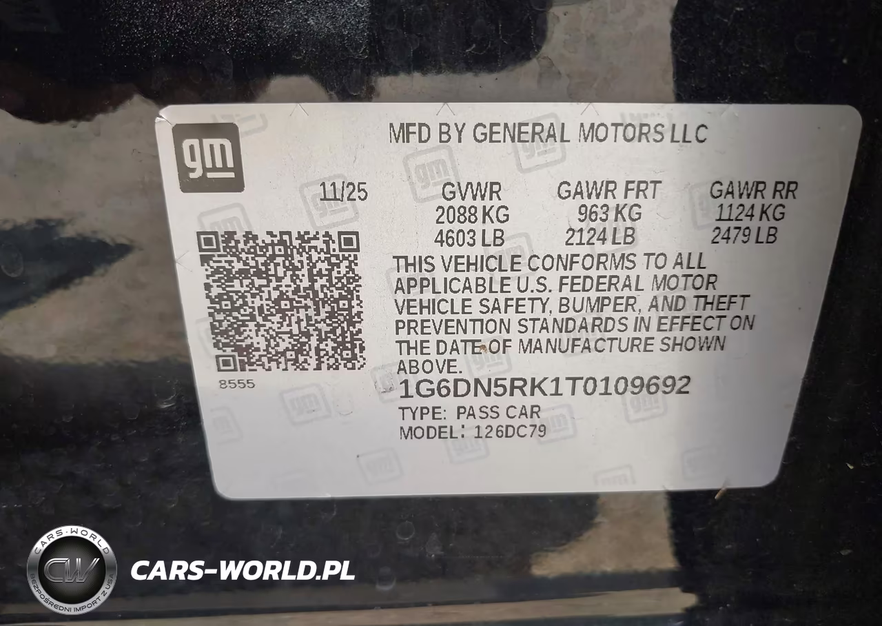 2026 Cadillac Ct5 Premium Luxury Rwd VIN:1G6DN5RK1T0109692 - 9
