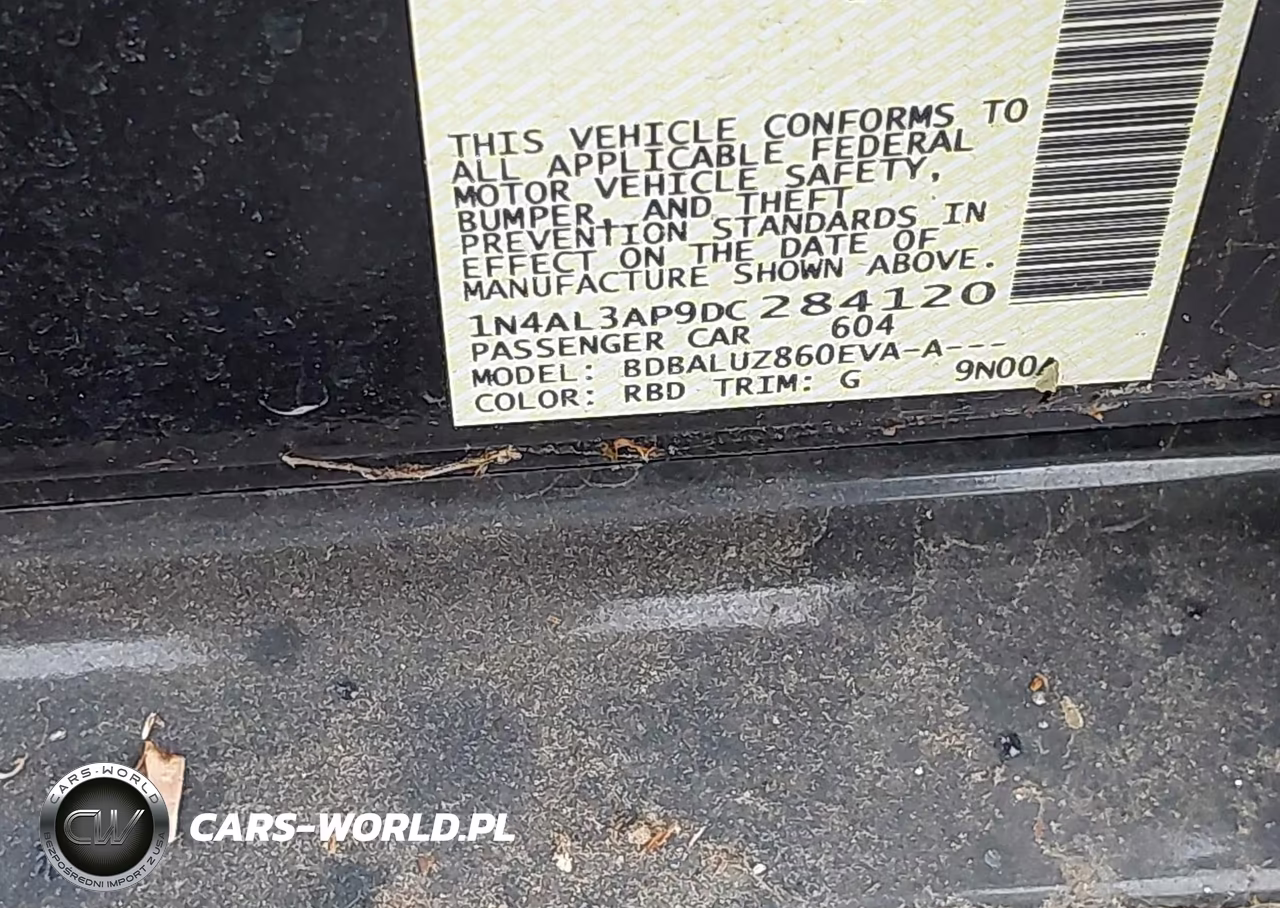 2013 Nissan Altima 2.5 Sv VIN:1N4AL3AP9DC284120 - 9