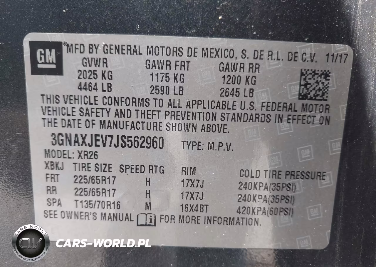 2018 Chevrolet Equinox Lt VIN:3GNAXJEV7JS562960 - 9