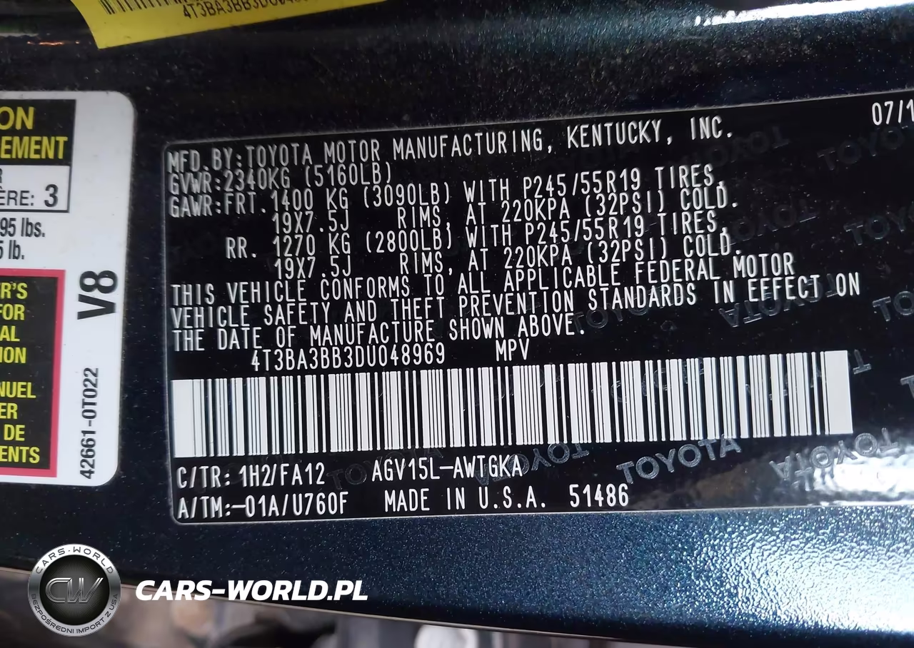 2013 Toyota Venza Le VIN:4T3BA3BB3DU048969 - 9